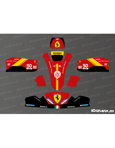 Kit gráfico Ferrari Le Mans Edition para Karting Mini/Cadet MK 20 - Idgrafix