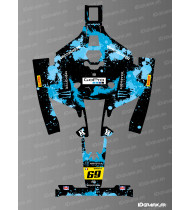 Sticker Monster Edition (Blau) - Mammotion LUBA 2 Mähroboter - Idgrafix