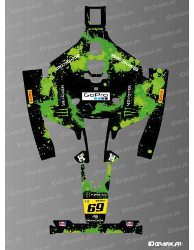 Sticker Monster Edition (Green) - Mammotion LUBA 2 mowing robot - Idgrafix