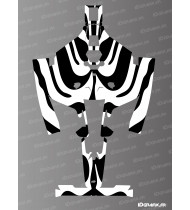 Zebra-Aufkleber - Mammotion LUBA 2 Mähroboter - Idgrafix