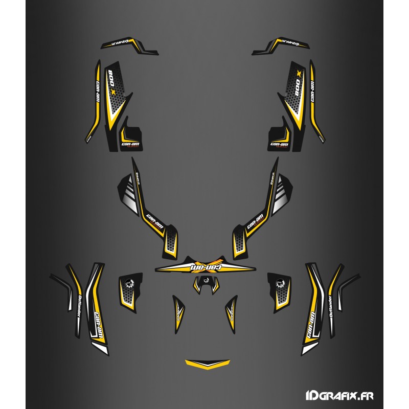 Kit décoration X Limited Jaune - IDgrafix - Can Am Outlander (G1)-idgrafix