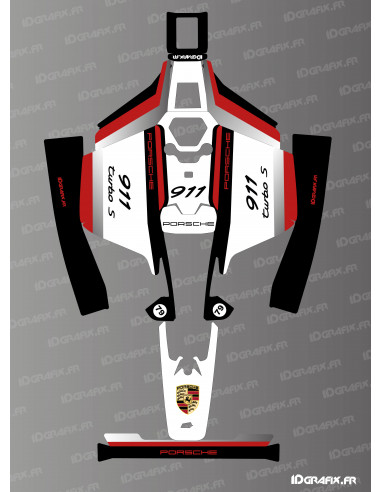Adesivo Porsche 911Turbo S Edition - Robot tagliaerba Mammotion LUBA 2 - Idgrafix
