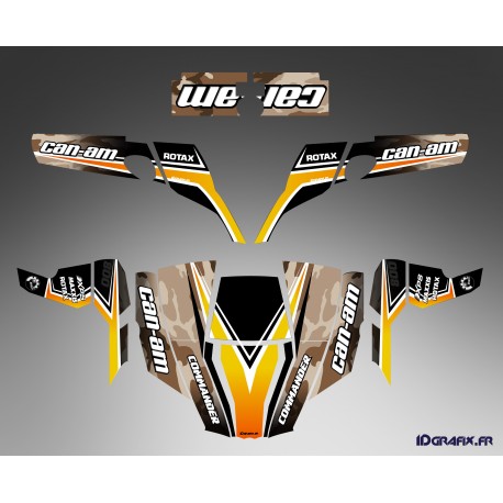 Kit decoration Camo Yellow - IDgrafix - Can Am 1000 Commander