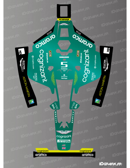 Adhesiu F1 Aston Martin Edition - Robot tallagespa Mammotion LUBA 2 - Idgrafix