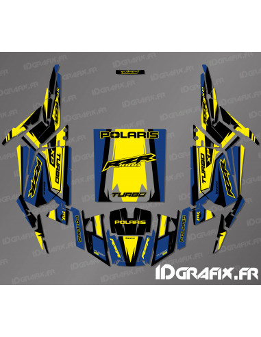 Kit décoration Straight Edition (Bleu/Jaune)- IDgrafix - Polaris RZR 1000 Turbo -  Idgrafix