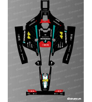 F1 Mercedes 2024 Edition Aufkleber - Mammotion LUBA 2 Rasenmäherroboter - Idgrafix