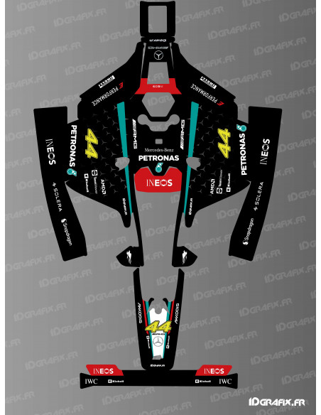 Pegatina Mercedes F1 Edición 2024 - Robot cortacésped Mammotion LUBA 2 - Idgrafix