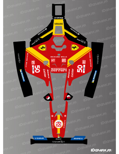 Adesivo Ferrari Le Mans Edition - Robot tagliaerba Mammotion LUBA 2 - Idgrafix