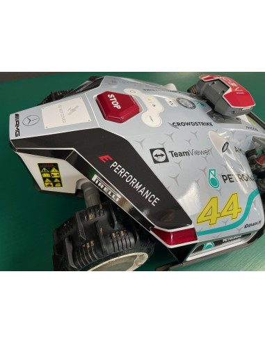 F1 Mercedes 2022 Edition Aufkleber - Mammotion LUBA 2 Rasenmäherroboter - Idgrafix