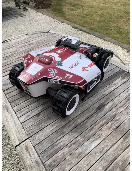 Pegatina F1 Alfa Romeo Edition - Robot cortacésped Mammotion LUBA 2 - Idgrafix
