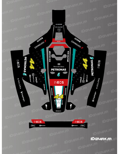 Aufkleber F1 Mercedes 2024 Edition – Mammotion LUBA 1 Mähroboter – Idgrafix