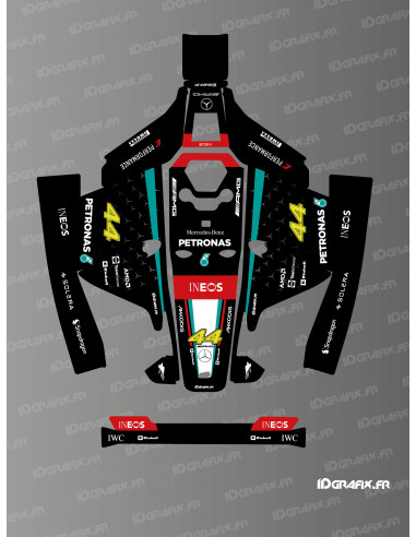 Pegatina Mercedes F1 Edición 2024 - Robot cortacésped Mammotion LUBA 1 - Idgrafix