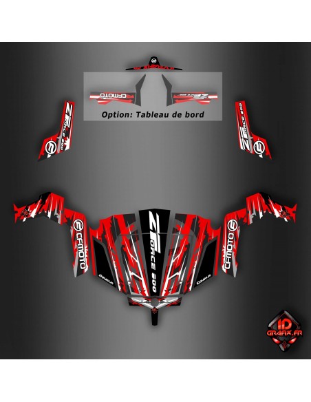 Kit décoration Red Edition - Idgrafix - CF Moto ZForce Kit décoration Red Edition - Idgrafix - CF Moto ZForce