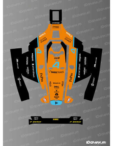 Aufkleber F1 Mc Laren Edition - Mammotion LUBA 1 Mähroboter - Idgrafix