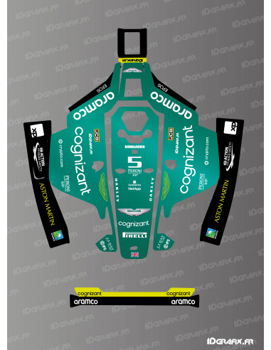 Adesivo F1 Aston Martin Edition - Robot tagliaerba Mammotion LUBA 1 - Idgrafix
