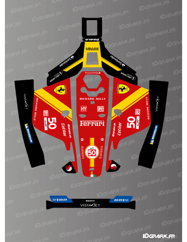 Adesivo Ferrari Le Mans Edition - Robot tagliaerba Mammotion LUBA 1 - Idgrafix