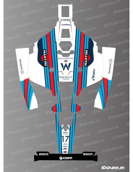 F1 Martini Edition Aufkleber - Mammotion LUBA 2 Rasenmäherroboter - Idgrafix F1 Martini Edition Aufkleber - Mammotion LUBA 2 Rasenmäherroboter - Idgrafix