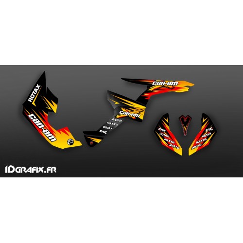 Kit dekor Race Yellow Serie Medium - IDgrafix - Can Am Renegade -idgrafix