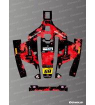 Sticker Monster Edition (Red) - Mammotion LUBA 1 Lawnmower Robot - Idgrafix