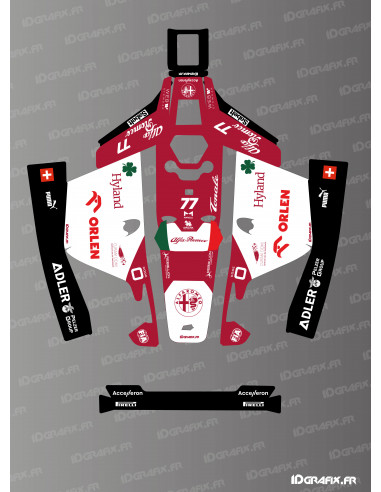 Sticker F1 Alfa Romeo Edition - Mammotion LUBA 1 mowing robot - Idgrafix