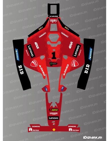 Adesivo Ducati GP 2024 Edition - Robot tagliaerba Mammotion LUBA 2 - Idgrafix
