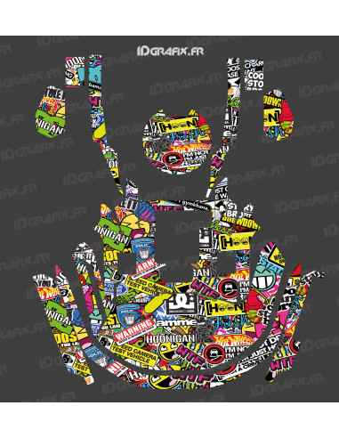 Sticker BOMB Edition - KRESS RTK Mähroboter - KR Serie - Idgrafix