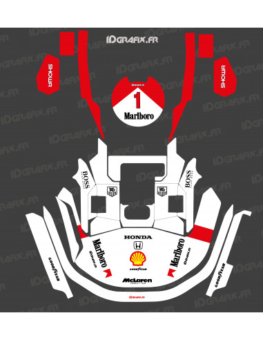 Mc Laren Vintage Edition sticker - KRESS RTK mowing robot - KR series - Idgrafix