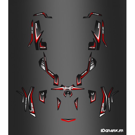 Kit de decoración de X-Limitado Rojo - IDgrafix - Can Am Outlander (G1)