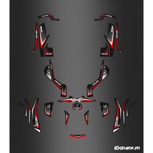 Kit dekor-X Limited in Rot - IDgrafix - Can Am Outlander G1 - () -idgrafix