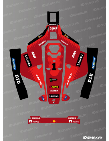 Ducati 2024 MotoGP Edition Aufkleber - Mammotion LUBA 1 Rasenmäherroboter - Idgrafix