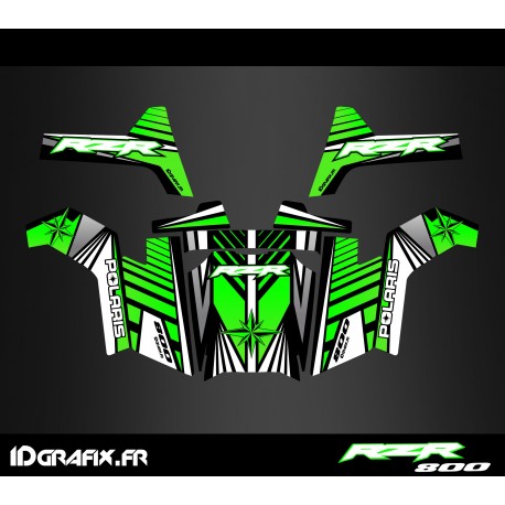 Kit de decoració Línia d'Edició (Verd) - IDgrafix - Polaris RZR 800 -idgrafix