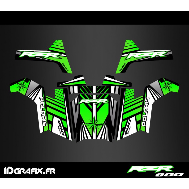 Kit dekor Line Edition (Grün) - IDgrafix - Polaris RZR 800 -idgrafix
