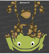 Turtle Edition Sticker - KRESS RTK mowing robot - KR series - Idgrafix