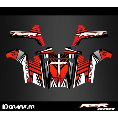 Kit de decoració Línia d'Edició (Vermell) - IDgrafix - Polaris RZR 800 -idgrafix