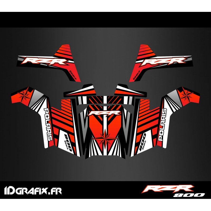 Kit dekor Line Edition (Rot) - IDgrafix - Polaris RZR 800 -idgrafix