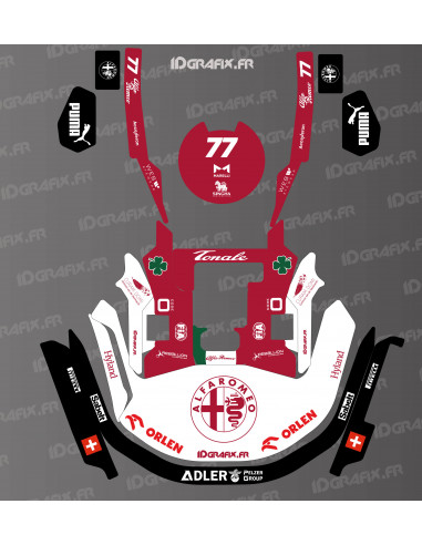 Adesivo Alfa Roméo F1 Edition - Robot rasaerba KRESS RTK - Serie KR - Idgrafix