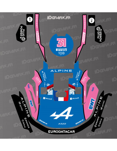 Adesivo Alpine F1 Edition - Robot tagliaerba KRESS RTK - Serie KR - Idgrafix