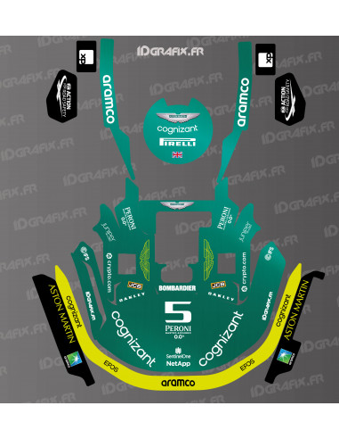 Aufkleber Aston Martin F1 Edition - KRESS RTK Mähroboter - KR Serie - Idgrafix