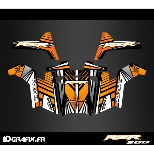 Kit décoration Line Edition (Orange) - IDgrafix - Polaris RZR 800-idgrafix