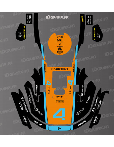 Aufkleber Mc Laren F1 Edition - KRESS RTK Mähroboter - KR Serie - Idgrafix