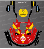 Sticker Scuderia Le Mans Edition - KRESS RTK mowing robot - KR series - Idgrafix
