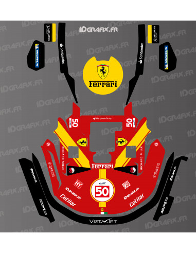Adesivo Scuderia Le Mans Edition - Robot tagliaerba KRESS RTK - Serie KR - Idgrafix