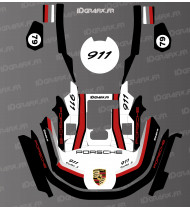 Aufkleber Porsche 911 Edition – Robotermäher KRESS RTK – KR-Serie – Idgrafix