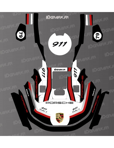 Aufkleber Porsche 911 Edition - KRESS RTK Mähroboter - KR-Serie - Idgrafix