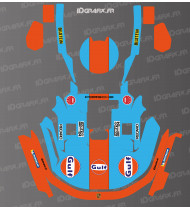Adesivo Gulf Edition - Robot falciante KRESS RTK - serie KR - Idgrafix