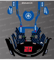 Sticker Quartararo Moto GP Edition - KRESS RTK mowing robot - KR series - Idgrafix