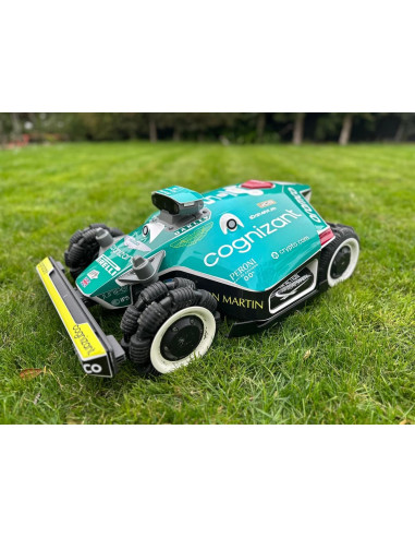 Pegatina de la edición F1 de Aston Martin - Robot cortacésped Mammotion LUBA 2 - Idgrafix