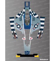 Aufkleber P51Mustang Edition - Mammotion LUBA 2 Mähroboter - Idgrafix