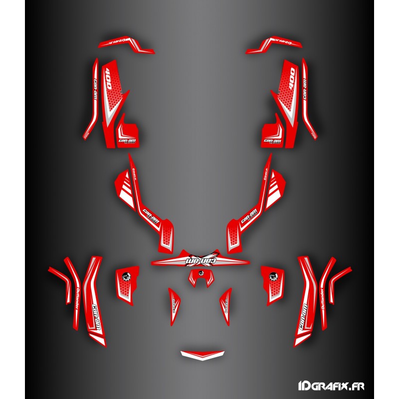 Kit dekor Red Edition - IDgrafix - Can Am Outlander 400 -idgrafix