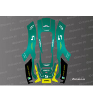 Aston Martin F1 Edition Aufkleber - PARKSIDE Rasenmäherroboter (PMRDA 20 - PMRA 20) - Idgrafix